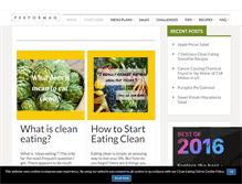 Tablet Screenshot of cleaneatingonline.com
